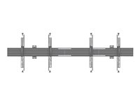 Multibrackets M Pro MBW2U konsol - mikrojustering - för 2 LCD-bildskärmar - svart 7350105210631