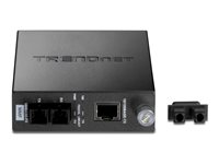 TRENDnet TFC-110 MSC - fibermediekonverterare - 10Mb LAN, 100Mb LAN - TAA-kompatibel TFC-110MSC