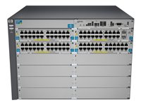 HPE Aruba 5412-92G-PoE+-2XG v2 zl - switch - 92 portar - Administrerad - rackmonterbar - med HP 5400 zl Switch Premium License J9532A#ABB