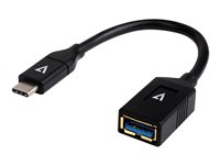 V7 - USB typ C-adapter - USB typ A till 24 pin USB-C - 10 cm V7U3C-BLK-1E