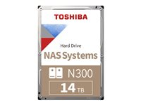 Toshiba N300 NAS - hårddisk - 14 TB - SATA 6Gb/s HDWG31EUZSVA