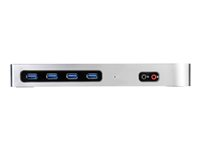 StarTech.com USB-C och USB-A dockningsstation - Dubbla skärmar 4K 60 Hz dockningsstation DisplayPort + HDMI - Hybrid USB 3.0 dockningsstation för bärbara datorer med USB-C eller USB-A - 6x USB Type-A, GbE - USB 3.1 Gen 1 - Mac/Windows - dockningsstation - USB-C / Thunderbolt 3 - 2 x HDMI - 1GbE DK30A2DH