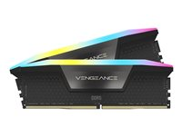 CORSAIR Vengeance RGB - DDR5 - sats - 32 GB: 2 x 16 GB - DIMM 288-pin - 6000 MHz / PC5-48000 CMH32GX5M2E6000C36