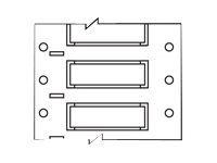 Brady PermaSleeve Wire Marking B-7642 - fodral - matt - 100 stk - 50.01 x 80.4 mm 2HX-2000-2-BK