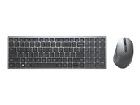 Dell Multi-Device KM7120W - sats med tangentbord och mus - QWERTY - brittisk - Titan gray Inmatningsenhet 580-AIWF