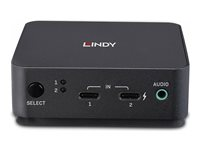 Lindy - omkopplare för tangentbord/video/mus/ljud - Type C, DisplayPort 1.2 - 2 portar 42320