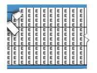 Brady Solid Letters Miniature Wire Marker E - lednings/kabelmärkare (förtryckt) TMM-E-PK