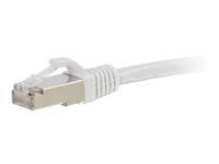 C2G Cat5e Booted Shielded (STP) Network Patch Cable - patch-kabel - 50 m - vit 83890