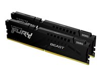 Kingston FURY Beast - DDR5 - sats - 32 GB: 2 x 16 GB - DIMM 288-pin - 6400 MHz / PC5-51200 - ej buffrad KF564C32BBK2-32