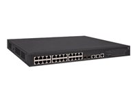 HPE FlexNetwork 5130-24G-PoE+-2SFP+-2XGT (370W) EI - switch - 24 portar - Administrerad - rackmonterbar JG940A