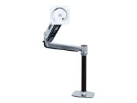 Ergotron LX HD Sit-Stand monteringssats - Patenterade Constant Force-tekniken - för LCD-display - polerat aluminium 45-384-026