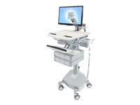 Ergotron StyleView Cart with LCD Arm, LiFe Powered, 6 Drawers vagn - öppen arkitektur - för LCD-skärm/tangentbord/mus/processor/anteckningsbok/streckkodsläsare - TAA-kompatibel SV44-1262-C