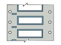 Brady PermaSleeve Wire Marking B-342 - bestrålade etiketter - matt - 250 etikett (er) - 42.16 x 50.8 mm B33-1000-2-342