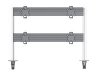 Multibrackets M Pro MBDM2x2U monteringssats - för 2x2 platta paneler - silver 7350105215544