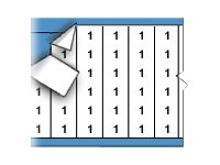 Brady Solid Numbers Wire Marker Card Legend 1 - lednings/kabelmärkare (förtryckt) WM-1-PK