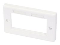 LINDY Modular AV Face Plate System Double Gang Snap In Face Plate - planskiva 60542