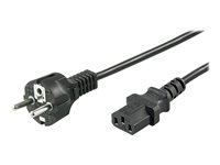 MicroConnect - strömkabel - power CEE 7/7 till power IEC 60320 C13 - 1 m PE020410