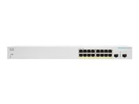 Cisco Business 220 Series CBS220-16P-2G - switch - 18 portar - smart - rackmonterbar CBS220-16P-2G-EU