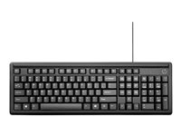 HP 100 - tangentbord - AZERTY - belgisk - svart Inmatningsenhet 2UN30AA#AC0