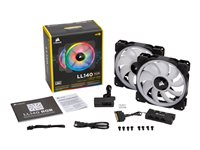 CORSAIR LL Series LL140 RGB Dual Light Loop - lådfläkt CO-9050074-WW