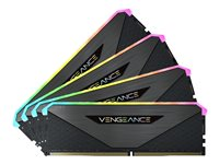 CORSAIR Vengeance RGB RT - DDR4 - sats - 64 GB: 4 x 16 GB - DIMM 288-pin - 3600 MHz / PC4-28800 - ej buffrad CMN64GX4M4Z3600C18