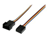 StarTech.com 12in 4 Pin Fan Power Extension Cable - M/F - Fan power extension cable - 4 pin PWM (M) to 4 pin PWM (F) - FAN4EXT12 - förlängningsströmkabel till fläkt - 4-stifts PWM till 4-stifts PWM - 3 m FAN4EXT12