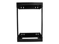 StarTech.com 15U Väggmonterat serverrack med justerbara skenor - rack - 15U RK15WALLOA