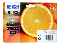 Epson 33 Multipack - 5-pack - svart, gul, cyan, magenta, foto-svart - original - bläckpatron C13T33374010