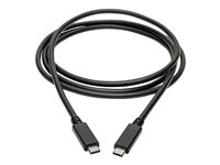 Eaton Tripp Lite Series USB-C Cable (M/M) - USB 3.2, Gen 1 (5 Gbps), USB-IF certified, Thunderbolt 3 Compatible, 6 ft. (1.83 m) - USB typ C-kabel - 24 pin USB-C till 24 pin USB-C - 1.83 m U420-C06