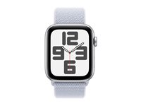 Apple Watch SE (GPS) 2a generation - silveraluminium - smart klocka med sportögla - blue cloud - 32 GB MXET3QN/A