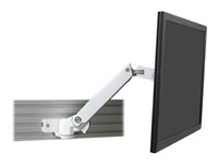 Ergotron LX Arm with Rail Adapter monteringssats - för LCD-display - vit 45-575-216