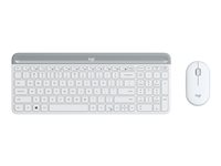 Logitech Slim Wireless Combo MK470 - sats med tangentbord och mus - kinesisk - offwhite Inmatningsenhet 920-009193