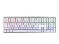 CHERRY MX-Board 3.0S - tangentbord - 100% full size - QWERTY - USA med eurosymbol - vit Inmatningsenhet G80-3874HWBEU-0