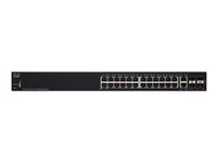 Cisco 250 Series SF250-24 - switch - 24 portar - smart - rackmonterbar SF250-24-K9-EU