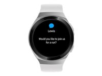 Huawei Watch GT 2e - rostfritt stål - smart klocka med rem - icy white - 4 GB 55025290