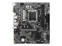 MSI PRO H610M-G DDR4 - moderkort - micro ATX - LGA1700-uttag - H610 7D46-009R