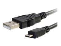 C2G 9.8ft USB to Micro B Cable - USB A to Micro USB Cable - USB 2.0 - M/M - USB-kabel - USB till mikro-USB typ B - 3 m 27366