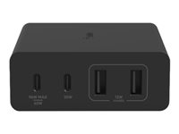 Belkin BoostCharge Pro strömadapter - GaN-teknik - 2 x USB, 2 x USB-C - 108 Watt WCH010VFBK