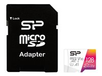 SILICON POWER Elite - flash-minneskort - 128 GB - mikroSDXC UHS-I SP128GBSTXBV1V20SP