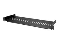 StarTech.com 1U Vented Server Rack Cabinet Shelf, 7in Deep Fixed Cantilever Tray, Rackmount Shelf for 19" AV/Data/Network Equipment Enclosure w/ Cage Nuts & Screws, 44lbs Weight Capacity - 1U Vented Rack Shelf (CABSHELF1U7V) - hylla för rack - 1U CABSHELF1U7V