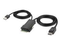 Belkin Modular Secure Single Head - omkopplare för tangentbord/video/mus - 2 portar - TAA-kompatibel F1DN102MOD-PP-4