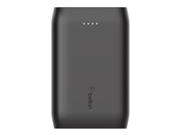 Belkin BoostCharge strömförsörjningsbank - 2 x USB, 24 pin USB-C - 15 Watt F8J267BTBLK