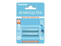 Panasonic eneloop lite BK-4LCCE batteri - 2 x AAA - NiMH BK-4LCCE/2BE