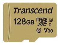 Transcend 500S - flash-minneskort - 128 GB - microSDXC TS128GUSD500S