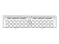 Brady LASERTAB B-799 - etiketter - matt - 2500 etikett (er) - 9.53 mm round LAT-60-799-2.5