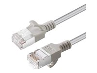 MicroConnect nätverkskabel - 25 cm - grå V-FTP6A0025-SLIM