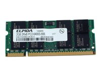 HP - DDR2 - modul - 2 GB - SO DIMM 200-pin - 800 MHz / PC2-6400 - ej buffrad 506061-001