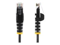 StarTech.com 2 m CAT6-kabel - Tunn - Ej hakfria RJ45-kontakter - Svart - patch-kabel - 2 m - svart N6PAT200CMBKS