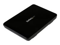 StarTech.com Verktygslöst USB 3.1-kabinett (10 Gbps) för 2,5" SATA SSD/HDD - USB-C - förvaringslåda - SATA 6Gb/s - USB 3.1 (Gen 2) S251BPU31C3