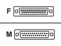 Datalogic CAB-S10 - strömkabel / seriell kabel - DB-25 till DB-25 - 10 m 93A051354